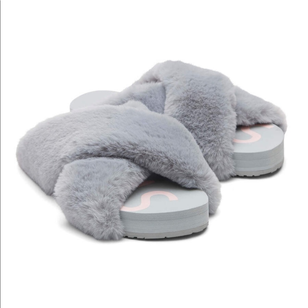 TOMS Susie Eva Slippers in Mid Grey Size 9